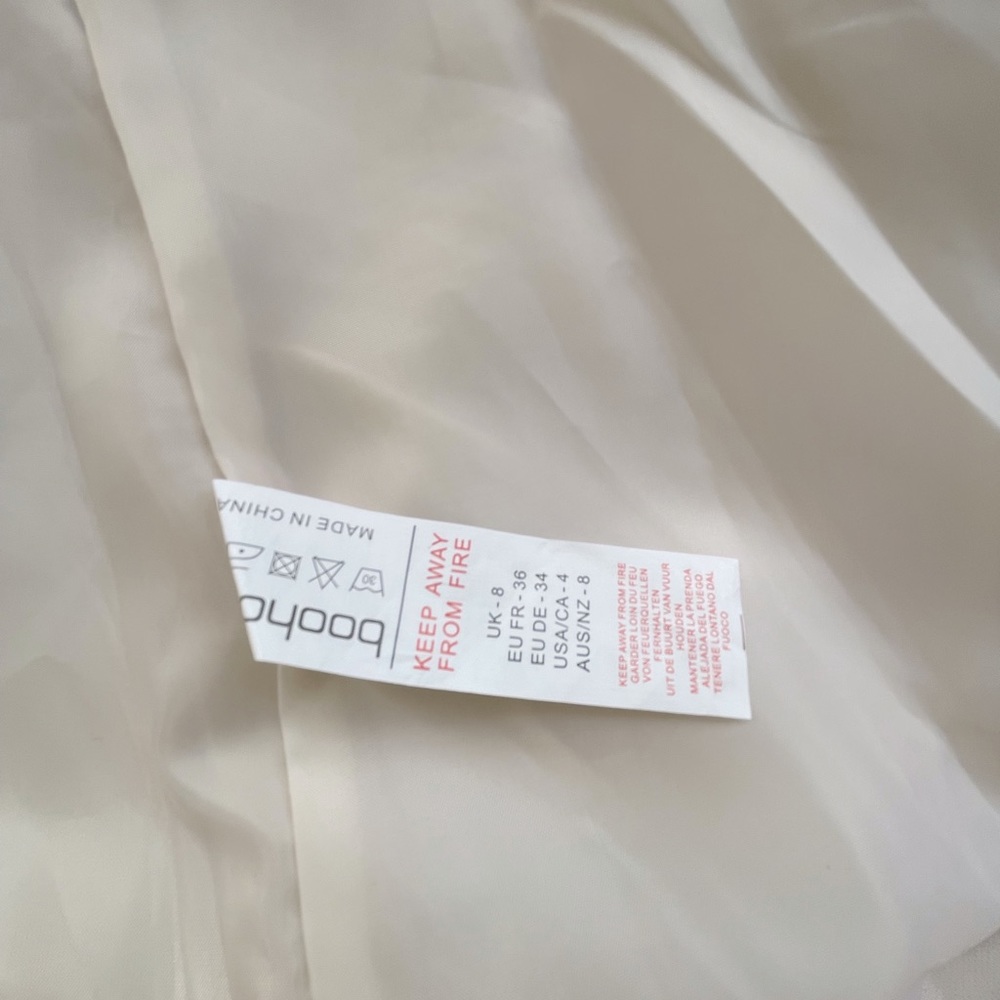 Boohoo Ecru Fitted Blazer - Picture 9 of 10